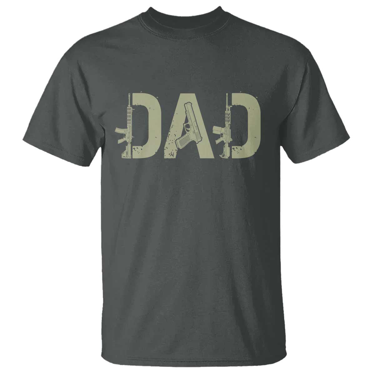 Gun Lover Dad T Shirt Funny Hunter Dad Fathers Day Gift