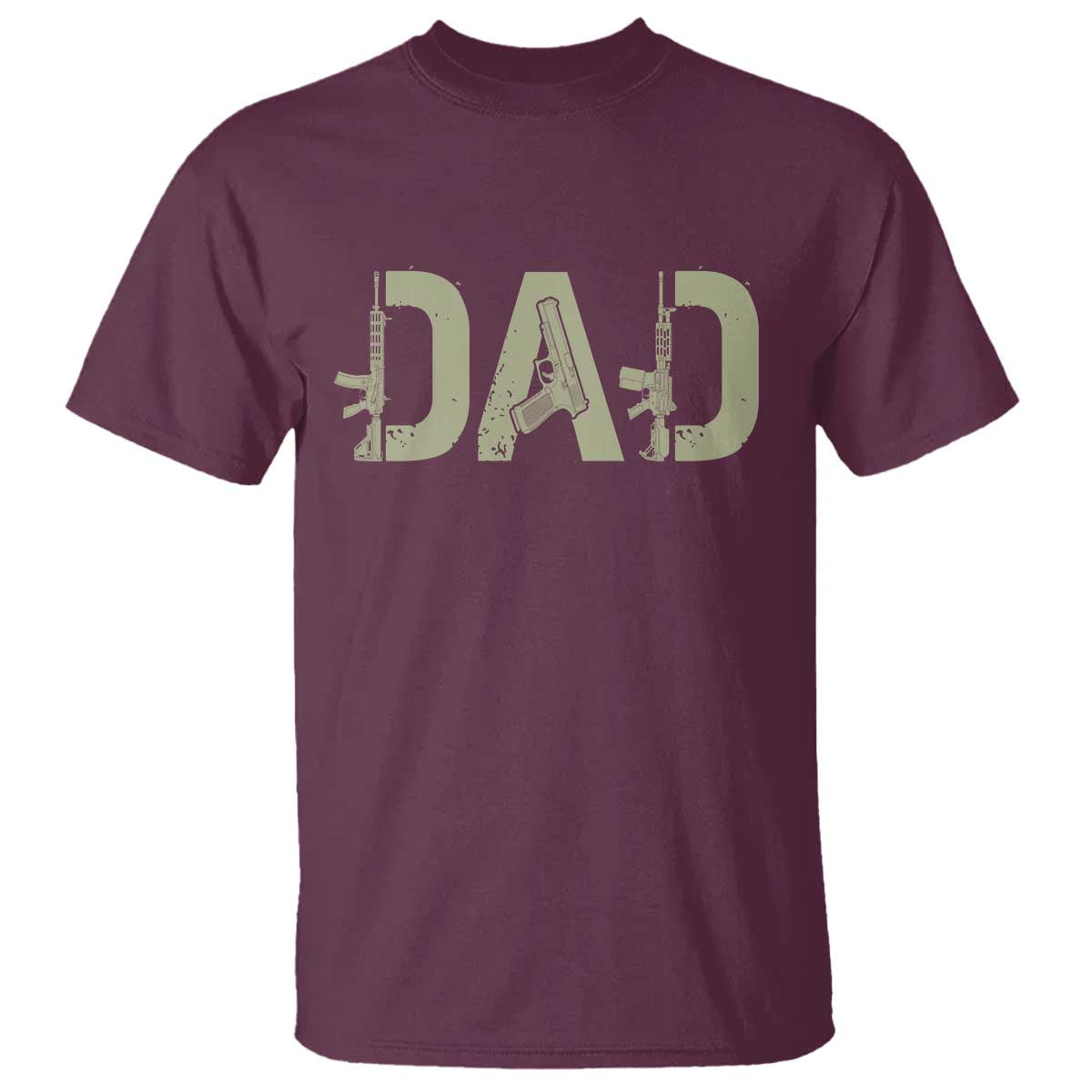 Gun Lover Dad T Shirt Funny Hunter Dad Fathers Day Gift
