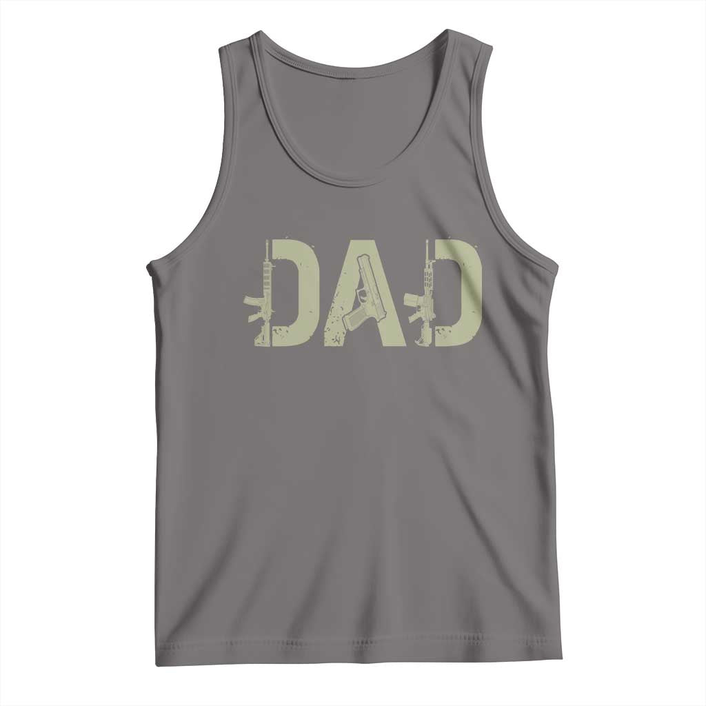 Gun Lover Dad Tank Top Funny Hunter Dad Fathers Day Gift