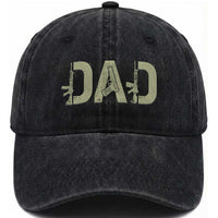 Gun Lover Dad Washed Cotton Baseball Cap Funny Hunter Dad Fathers Day Gift