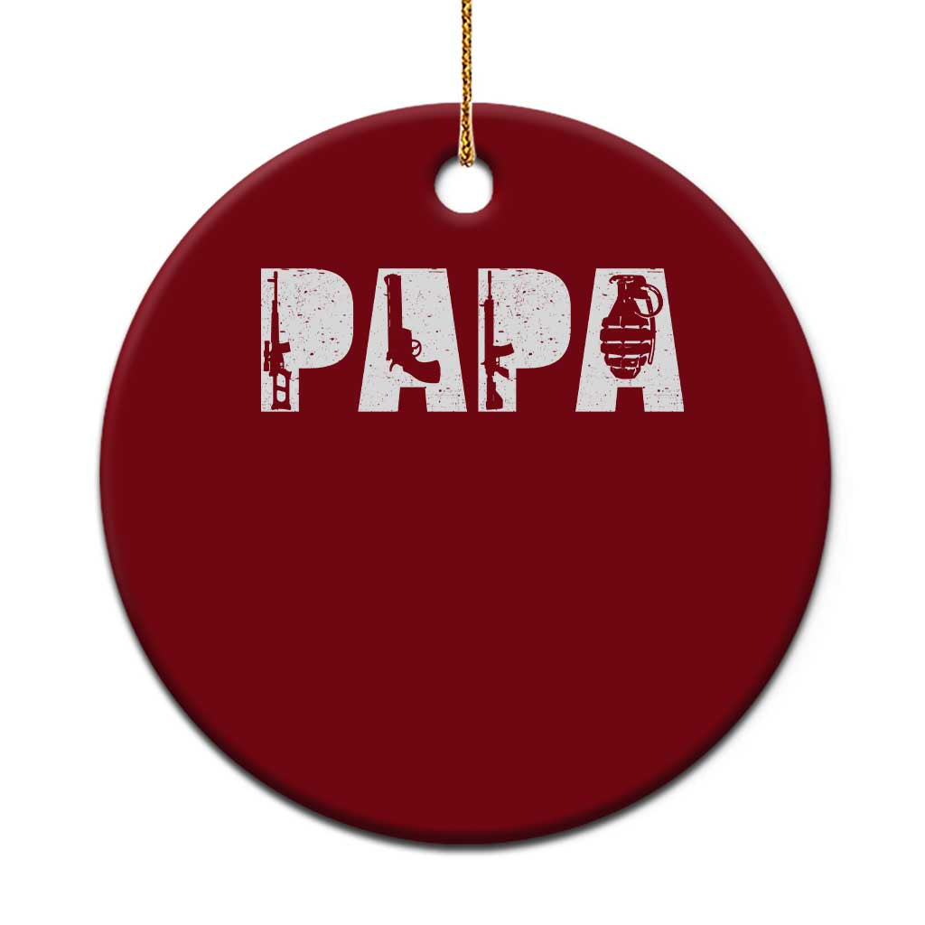 Proud Hunter Dad Ceramic Ornament Funny Hunting Lifestyle Fathers Day Gift