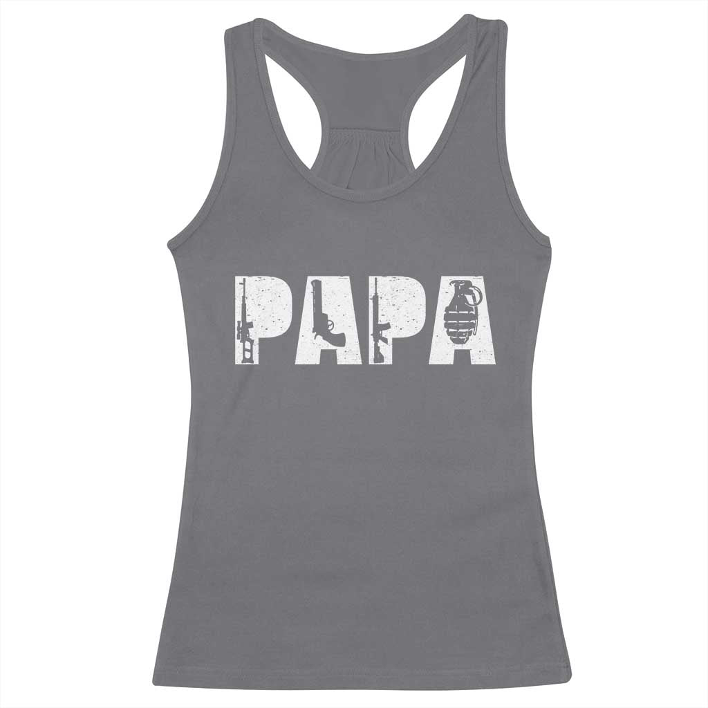 Proud Hunter Dad Racerback Tank Top Funny Hunting Lifestyle Fathers Day Gift