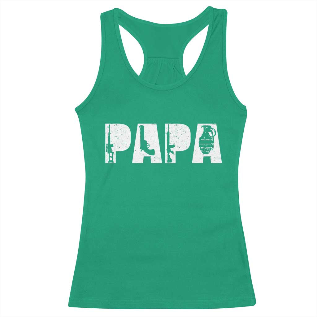 Proud Hunter Dad Racerback Tank Top Funny Hunting Lifestyle Fathers Day Gift