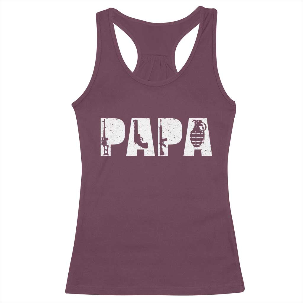Proud Hunter Dad Racerback Tank Top Funny Hunting Lifestyle Fathers Day Gift
