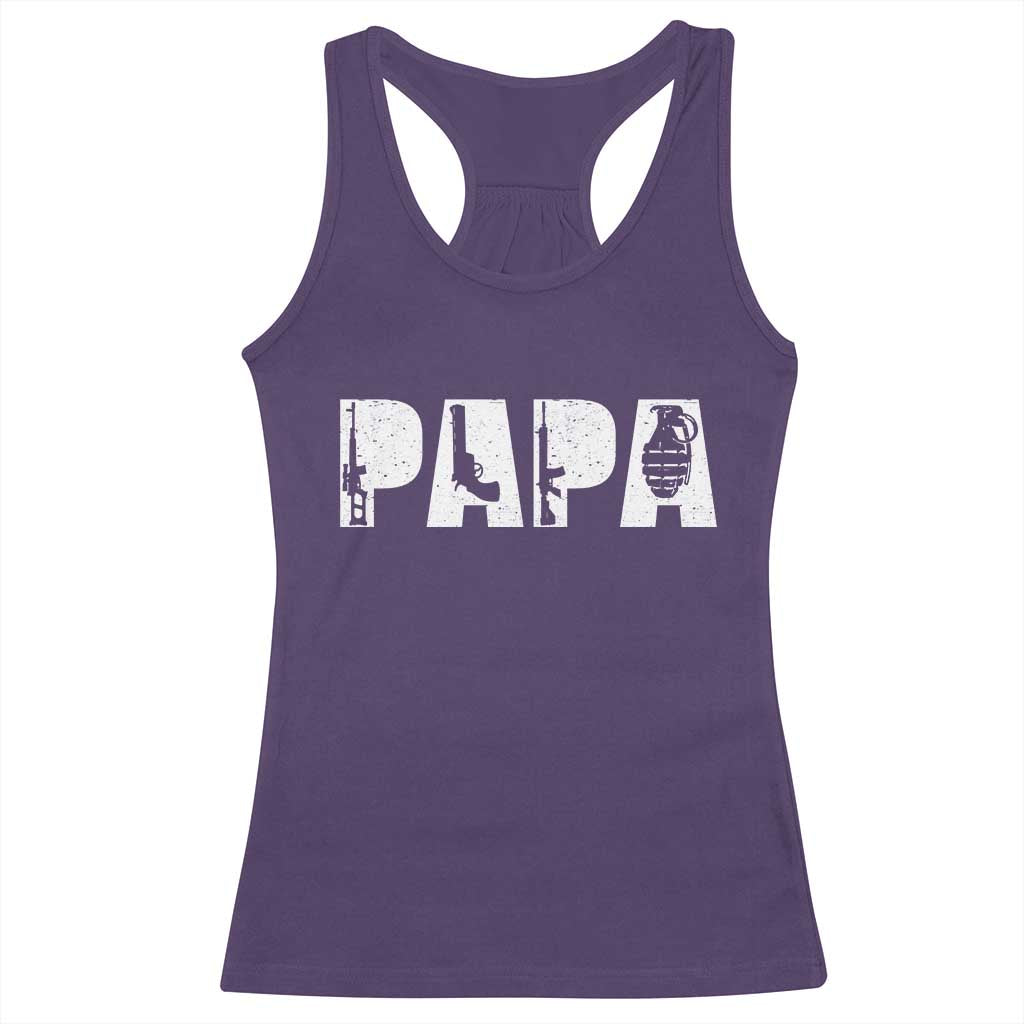 Proud Hunter Dad Racerback Tank Top Funny Hunting Lifestyle Fathers Day Gift