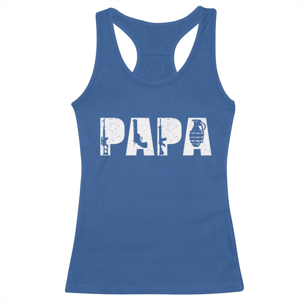 Proud Hunter Dad Racerback Tank Top Funny Hunting Lifestyle Fathers Day Gift
