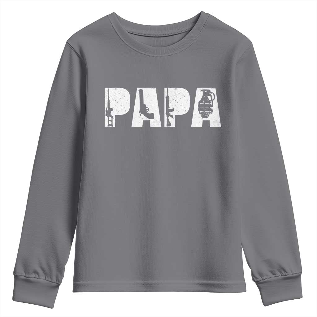 Proud Hunter Dad Youth Sweatshirt Funny Hunting Lifestyle Fathers Day Gift