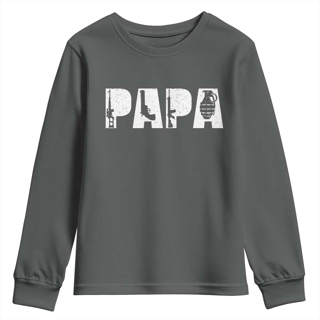 Proud Hunter Dad Youth Sweatshirt Funny Hunting Lifestyle Fathers Day Gift