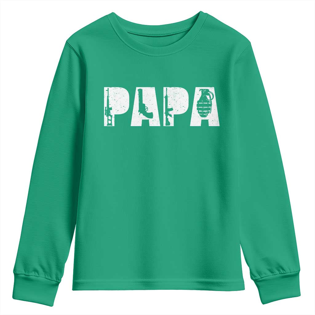 Proud Hunter Dad Youth Sweatshirt Funny Hunting Lifestyle Fathers Day Gift