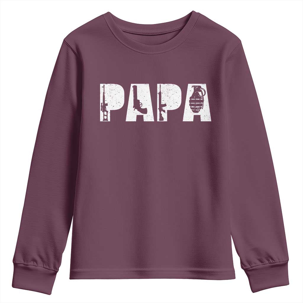 Proud Hunter Dad Youth Sweatshirt Funny Hunting Lifestyle Fathers Day Gift