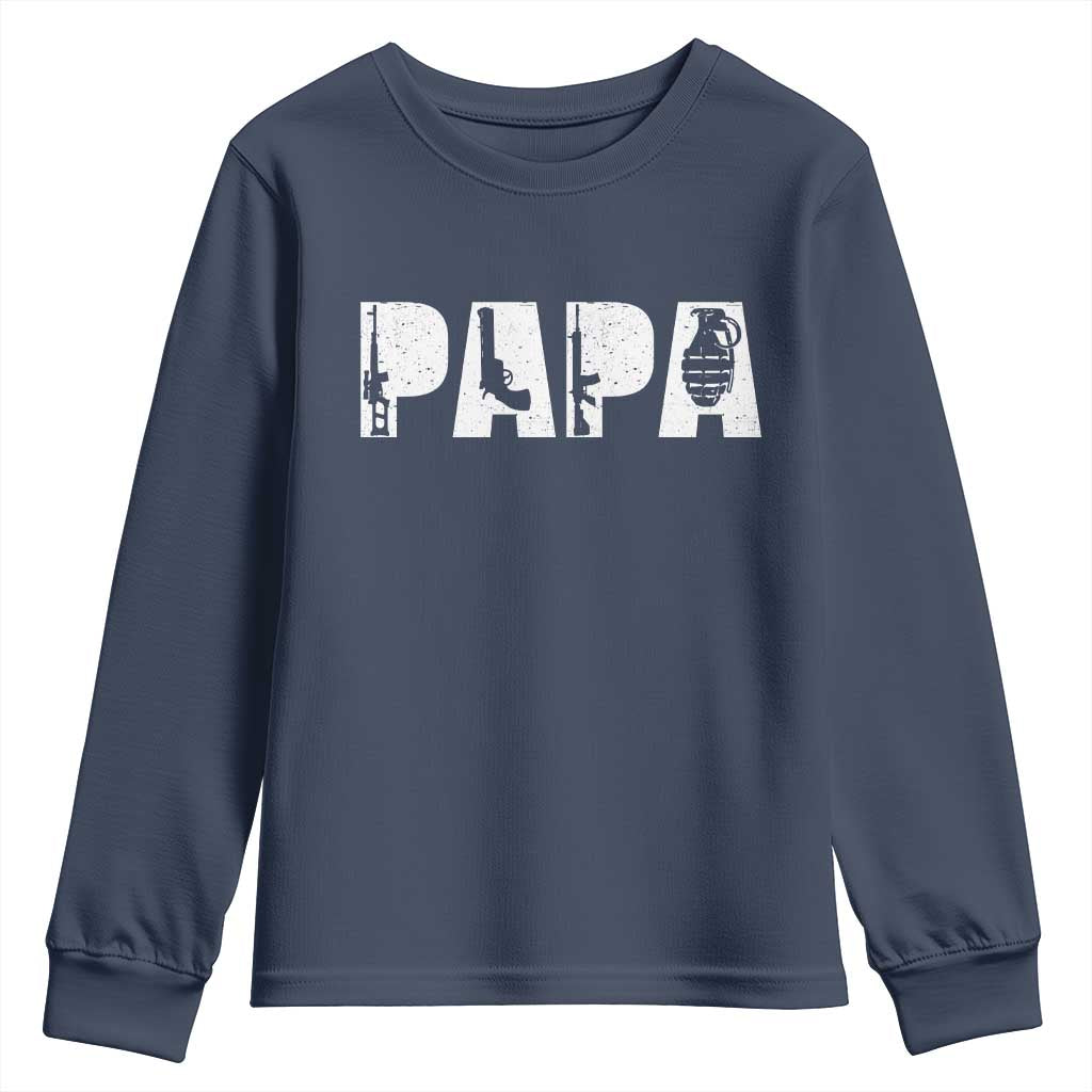 Proud Hunter Dad Youth Sweatshirt Funny Hunting Lifestyle Fathers Day Gift