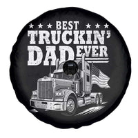 Best Truckin Dad Ever Spare Tire Cover Trucker Papa Fathers Day Gift