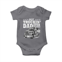 Best Truckin Dad Ever Baby Onesie Trucker Papa Fathers Day Gift