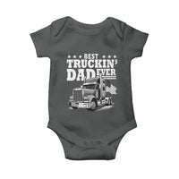 Best Truckin Dad Ever Baby Onesie Trucker Papa Fathers Day Gift