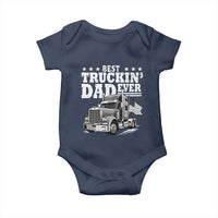 Best Truckin Dad Ever Baby Onesie Trucker Papa Fathers Day Gift