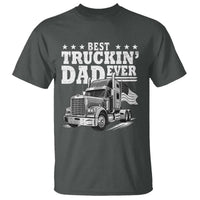 Best Truckin Dad Ever T Shirt Trucker Papa Fathers Day Gift