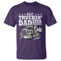 Best Truckin Dad Ever T Shirt Trucker Papa Fathers Day Gift