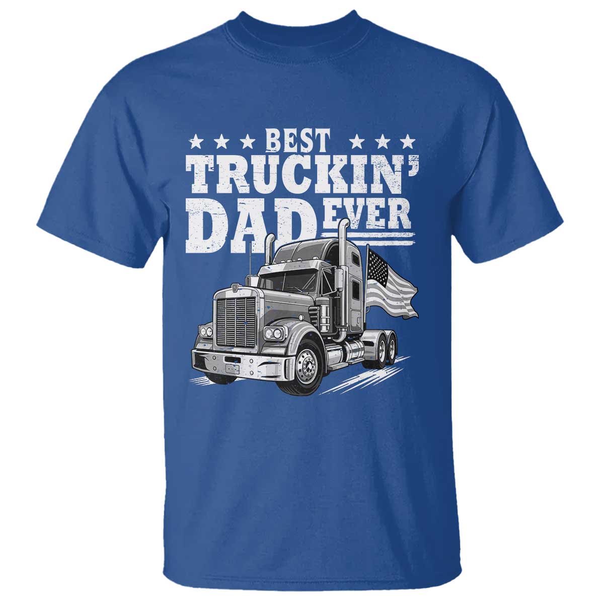 Best Truckin Dad Ever T Shirt Trucker Papa Fathers Day Gift