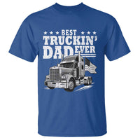 Best Truckin Dad Ever T Shirt Trucker Papa Fathers Day Gift
