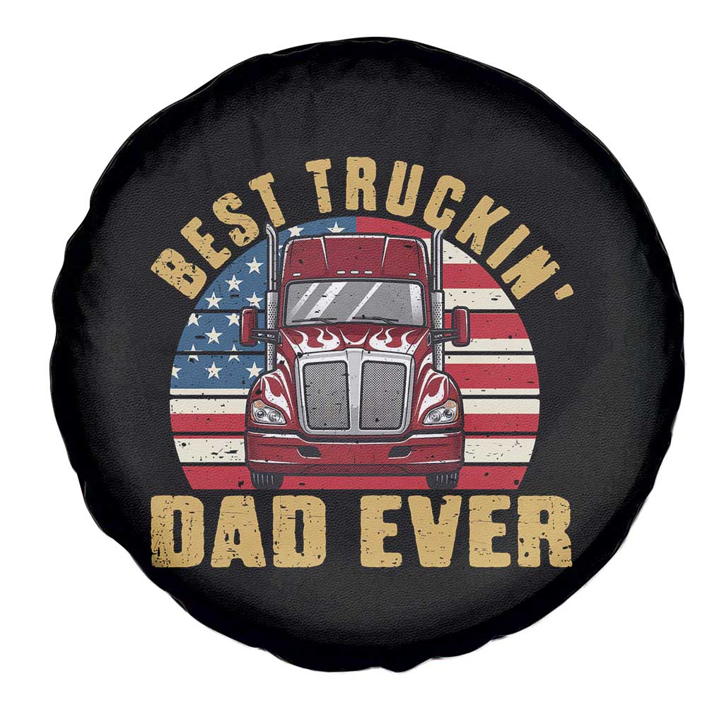Best Truckin Dad Ever Spare Tire Cover Funny Driver Fathers Day Gift