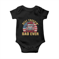 Best Truckin Dad Ever Baby Onesie Funny Driver Fathers Day Gift