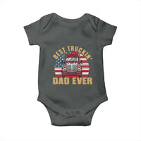Best Truckin Dad Ever Baby Onesie Funny Driver Fathers Day Gift