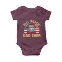 Best Truckin Dad Ever Baby Onesie Funny Driver Fathers Day Gift