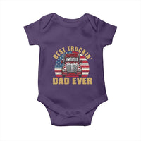 Best Truckin Dad Ever Baby Onesie Funny Driver Fathers Day Gift