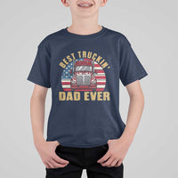 Best Truckin Dad Ever T Shirt For Kid Funny Driver Fathers Day Gift