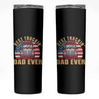 Best Truckin Dad Ever Skinny Tumbler Funny Driver Fathers Day Gift