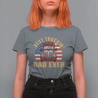 Best Truckin Dad Ever T Shirt For Women Funny Driver Fathers Day Gift