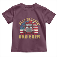 Best Truckin Dad Ever Toddler T Shirt Funny Driver Fathers Day Gift