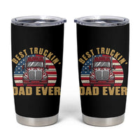 Best Truckin Dad Ever Tumbler Cup Funny Driver Fathers Day Gift