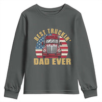 Best Truckin Dad Ever Youth Sweatshirt Funny Driver Fathers Day Gift