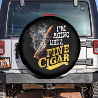 Cigar Lovers Spare Tire Cover I Am Aging Like A Fine Cigar