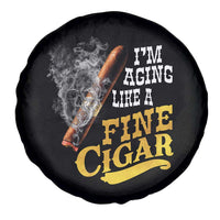 Cigar Lovers Spare Tire Cover I Am Aging Like A Fine Cigar