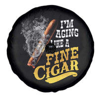 Cigar Lovers Spare Tire Cover I Am Aging Like A Fine Cigar