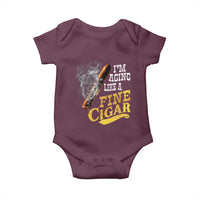 Cigar Lovers Baby Onesie I Am Aging Like A Fine Cigar