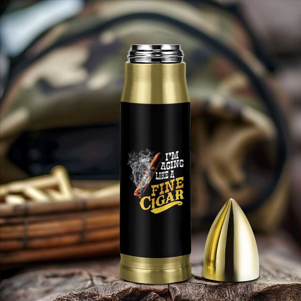Cigar Lovers Bullet Tumbler I Am Aging Like A Fine Cigar