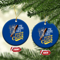 Cigar Lovers Ceramic Ornament I Am Aging Like A Fine Cigar