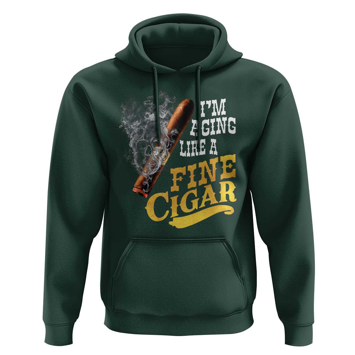 Cigar Lovers Hoodie I Am Aging Like A Fine Cigar