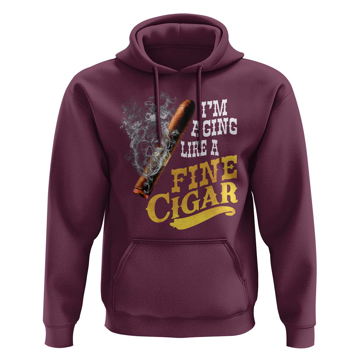 Cigar Lovers Hoodie I Am Aging Like A Fine Cigar