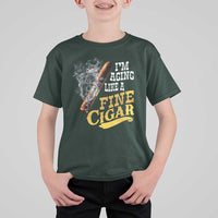 Cigar Lovers T Shirt For Kid I Am Aging Like A Fine Cigar