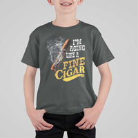Cigar Lovers T Shirt For Kid I Am Aging Like A Fine Cigar