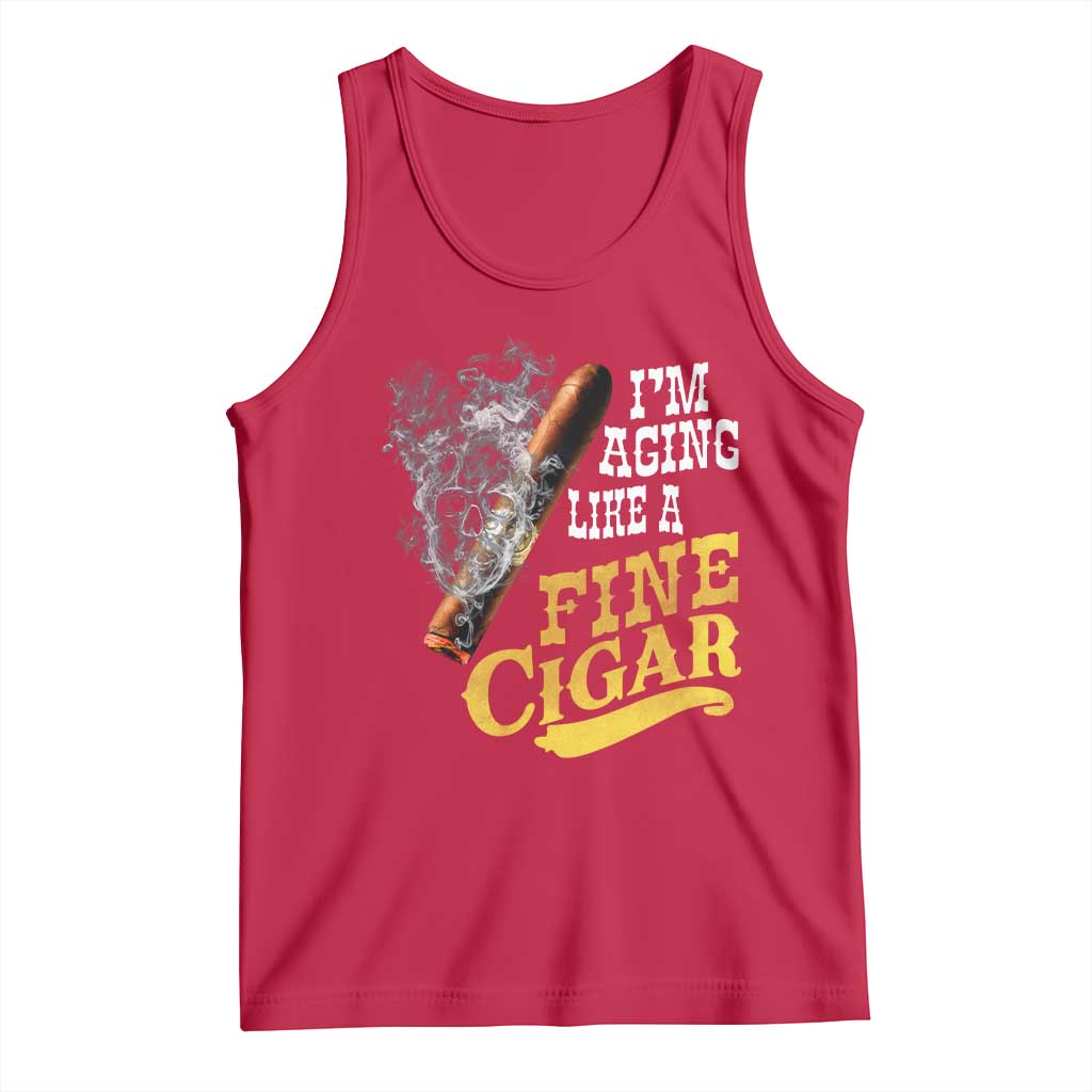 Cigar Lovers Tank Top I Am Aging Like A Fine Cigar
