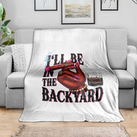 Bourbon And Cigar Lover Throw Blanket I Will Be In The Backyard