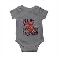 Bourbon And Cigar Lover Baby Onesie I Will Be In The Backyard