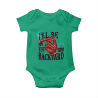 Bourbon And Cigar Lover Baby Onesie I Will Be In The Backyard