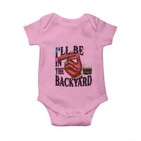 Bourbon And Cigar Lover Baby Onesie I Will Be In The Backyard