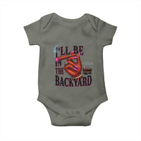 Bourbon And Cigar Lover Baby Onesie I Will Be In The Backyard